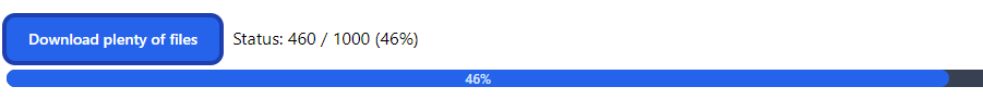 Azure Batch Download Progress Bar